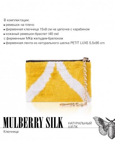 Сумка из Шелка полная ЖЕЛУДЯМИ Женский ACORN_GERMEN VITAE_Tote/L